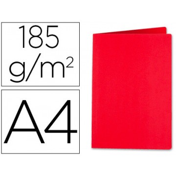 Classificador A4 Sem Ferragem 185grs Cartolina Vermelho 50 Unidades
