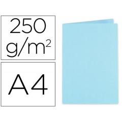 Classificador A4 Sem Ferragem 250Gr Cartolina Azul Claro 100 Unidades