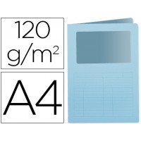 Classificador A4 Sem Ferragem 120grs Com Janela Cartolina Azul 50 Und.
