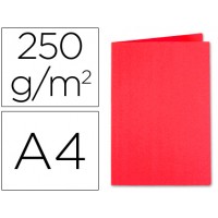 Classificador A4 Sem Ferragem 250Gr Cartolina Vermelho 100 Unid.