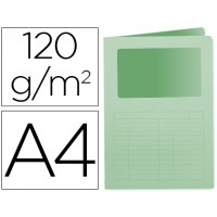 Classificador A4 Sem Ferragem 120grs Com Janela Cartolina Verde 50 Und.