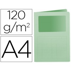 Classificador A4 Sem Ferragem 120grs Com Janela Cartolina Verde 50 Und.