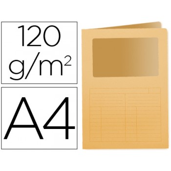 Classificador A4 Sem Ferragem 120grs Com Janela Cartolina Laranja