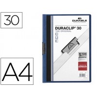 Classificador A4 clip Lateral 30 Folhas Durable Azul Escuro