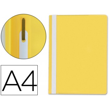 Classificador A4 com Ferragem Capa Transparente PP Amarelo - 1 Unidade