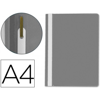 Classificador A4 com Ferragem Capa Transparente PP Cinza - 1 Unidade