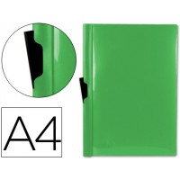 Classificador A4 clip Lateral PP 60 Folhas Transparente Verde