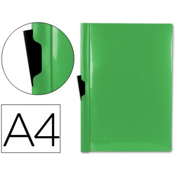 Classificador A4 clip Lateral Transparente 60 Folhas Verde