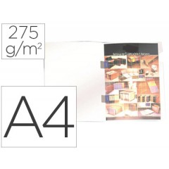 Classificador A4 com Cobre Agrafes 275grs Cartão Plastificado Branco 25 Unid.