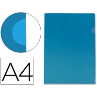 Capa dossier A4 Polipropileno Azul Translúcido
