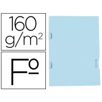 Classificador A4 Cartolina 160grs Plastificada 3 Pestanas Folio Azul 25 Und