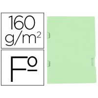 Classificador A4 Cartolina 160grs Plastificada 3 Pestanas Folio Verde 25 Und