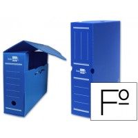 Caixa para Arquivo Definitivo Polipropileno 36x26x10cm Azul - 5 unid.