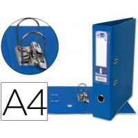 Pasta Arquivo Lombada 75mm A4 Cartão PVC Rado e Óculo Azul
