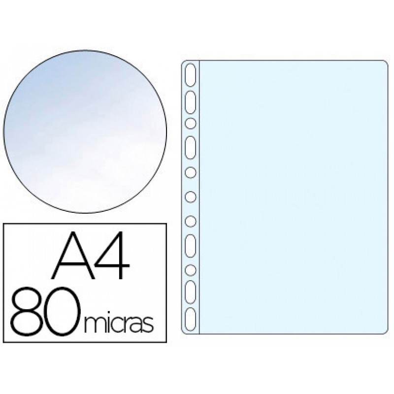Bolsa Catálogo A4 80 Microns Cristal Q-Connect 100 Unidades