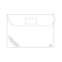 Envelope Plástico A5 Translucido com Visor Transp. 100 Unid.