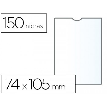 Bolsa Plástica 74x105mm 150 Microns PVC 25 Unidades Q-Connect