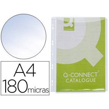 Bolsa Catálogo A4 180 Microns Com Fole Até 1 cm Q-Connect 5 Unidades
