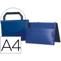 Pasta Porta Documentos A4 com Asa e Mola 210x297mm Azul