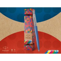 Esferográfica Parker Jotter Originals Cracker Corpo Azul Caixa Vermelha