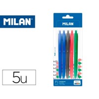 Esferográfica Milan P1 Touch Retrátil 1,0mm 5 Cores Sortidas