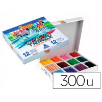 Lápis de Cera Jovi Color Pack Escolar 300 Unidades