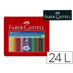 Lápis de Cor Faber Castell Aquarela 24 Unidades Caixa de Metal