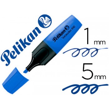 Marcador Fluorescente Textmarker Pelikan 490 Azul 10 Unid.
