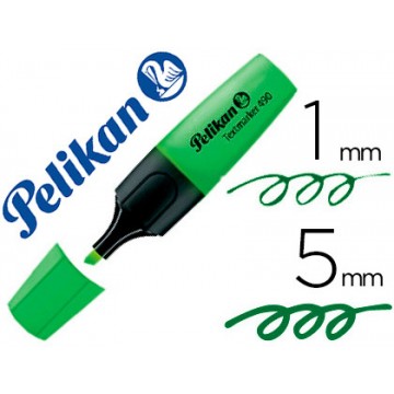 Marcador Fluorescente Textmarker Pelikan 490 Verde 10 Unid.