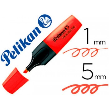 Marcador Fluorescente Textmarker Pelikan 490 Vermelho 10 Unid.