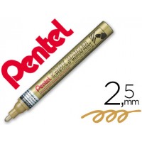 Marcador Pentel 2.5 Mmp10-X Permanente Brilhante Dourado 12 Unid.