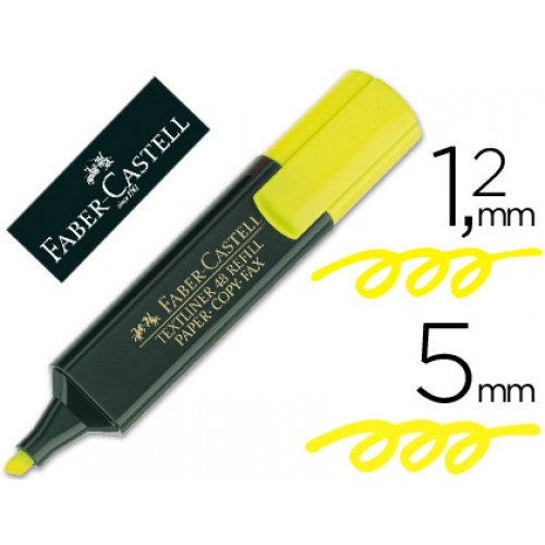 Marcador Fluorescente Faber Textliner 48-07 Amarelo 10 Unidades