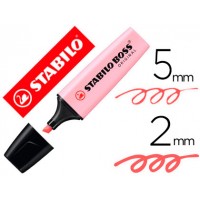 Marcador Fluorescente Stabilo Boss 70 Pastel Rosa 10 Unidades