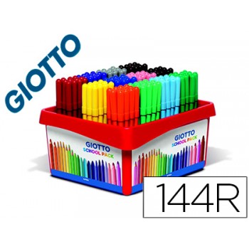 Marcador Giotto Turbo Color Pack Escolar Com 114 Unidades