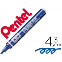 Marcador Pentel 4,3mm Permanente N50 Azul 12 Unidades