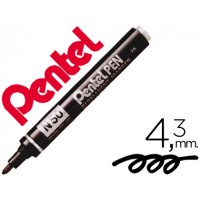Marcador Pentel 4,3mm Permanente N50 Preto 12 Unidades