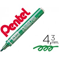 Marcador Pentel 4,3mm Permanente N50 Verde 12 Unidades