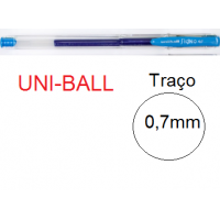 Esferográfica 0,7mm UM-100 Gel Signo Uni Ball Azul Claro -1 Unidade