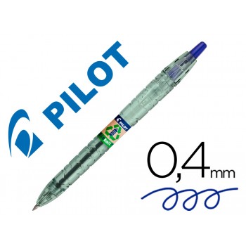 Esferográfica Pilot Ecoball Plástico Reciclado Tinta de Óleo Azul 10 Unidades