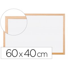 Quadro Branco em Melamina Caixilho em Madeira 60x40cm Q-Connect