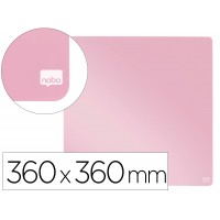 Quadro Branco Magnético Sem Moldura 36x36 cm Rosa Nobo