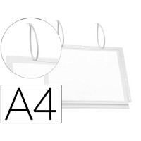 Moldura Porta Anúncios Transparente A4 5 Unidades Durable