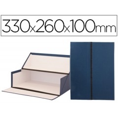 Caixa Arquivo Francês 330x260x100mm Azul - 5 Unidades