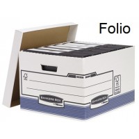 Caixa para Arquivo Definitivo Cartão Reciclado Branco para 4 Caixas Folio Fellowes