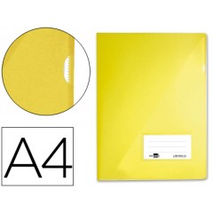 Bolsa Plástica A4 com Visor Amarela Translucida - 1 Unidade