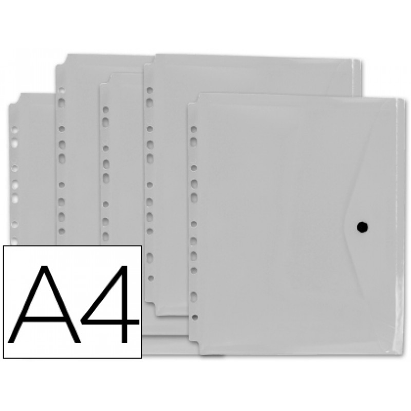 Bolsa Porta Documentos Multiperfurada A4 Mola Transp. 1 Unid.