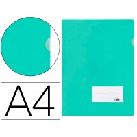 Bolsa Plástica A4 com Visor Verde Maça Opaco 10 Unidades