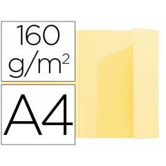 Classificador A4 Cartolina 160grs com Abas Interior Amarelo 100 Unid.
