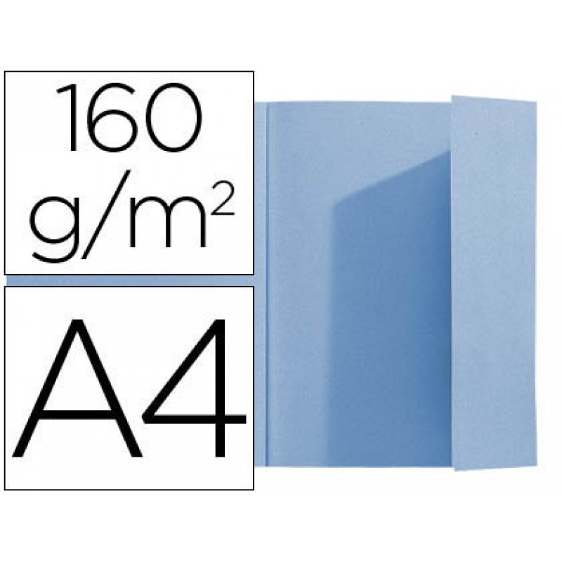 Classificador A4 Cartolina 160grs com Abas Interior Azul 100 Unid.