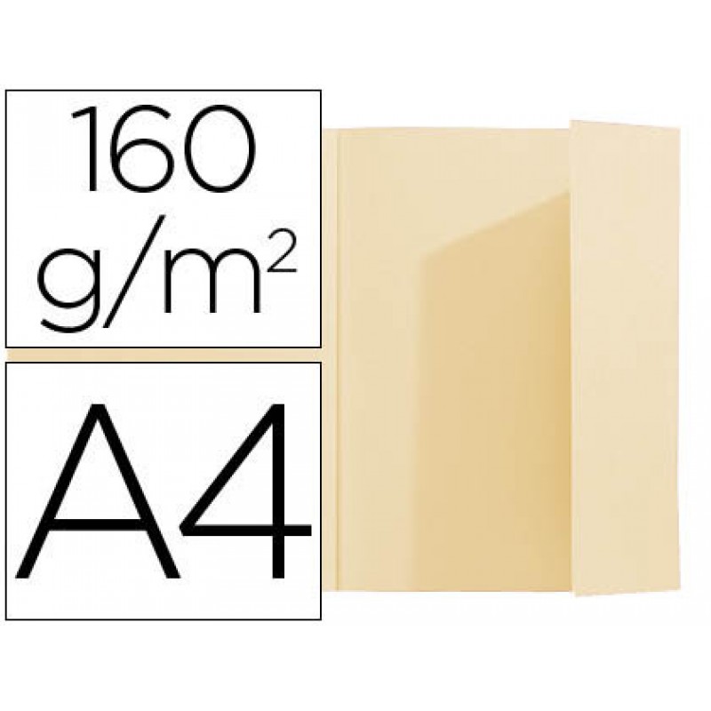 Classificador A4 Cartolina 160grs com Abas Interior Creme 100 Unid.